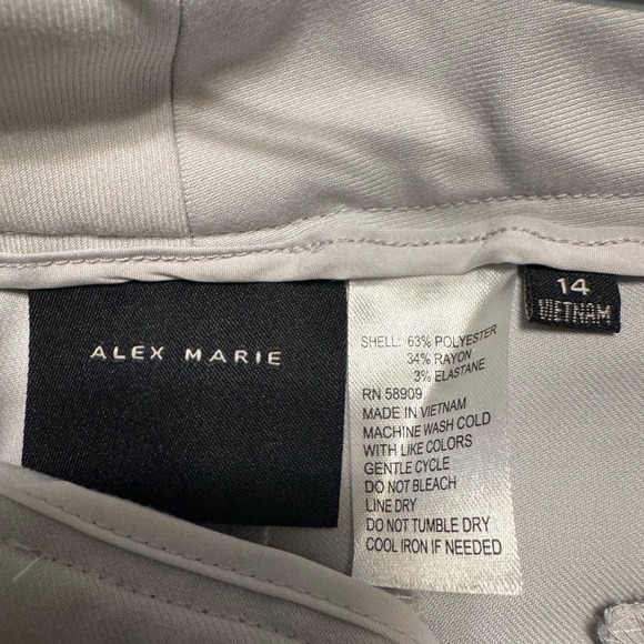 Alex Marie light grey pants and skirt suit set- 3 piece EUC - Picture 11 of 11